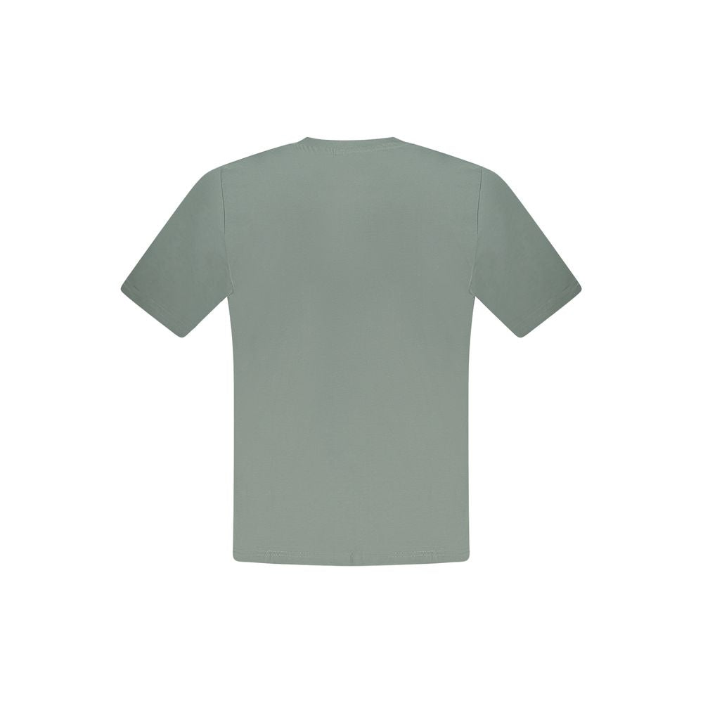 Green Cotton Men T-Shirt