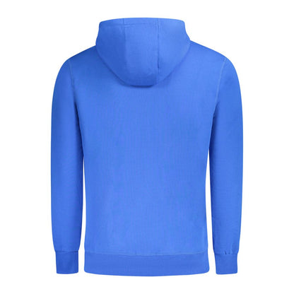 Blue Cotton Men Sweater