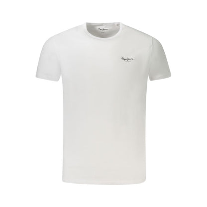 White Cotton Men T-Shirt