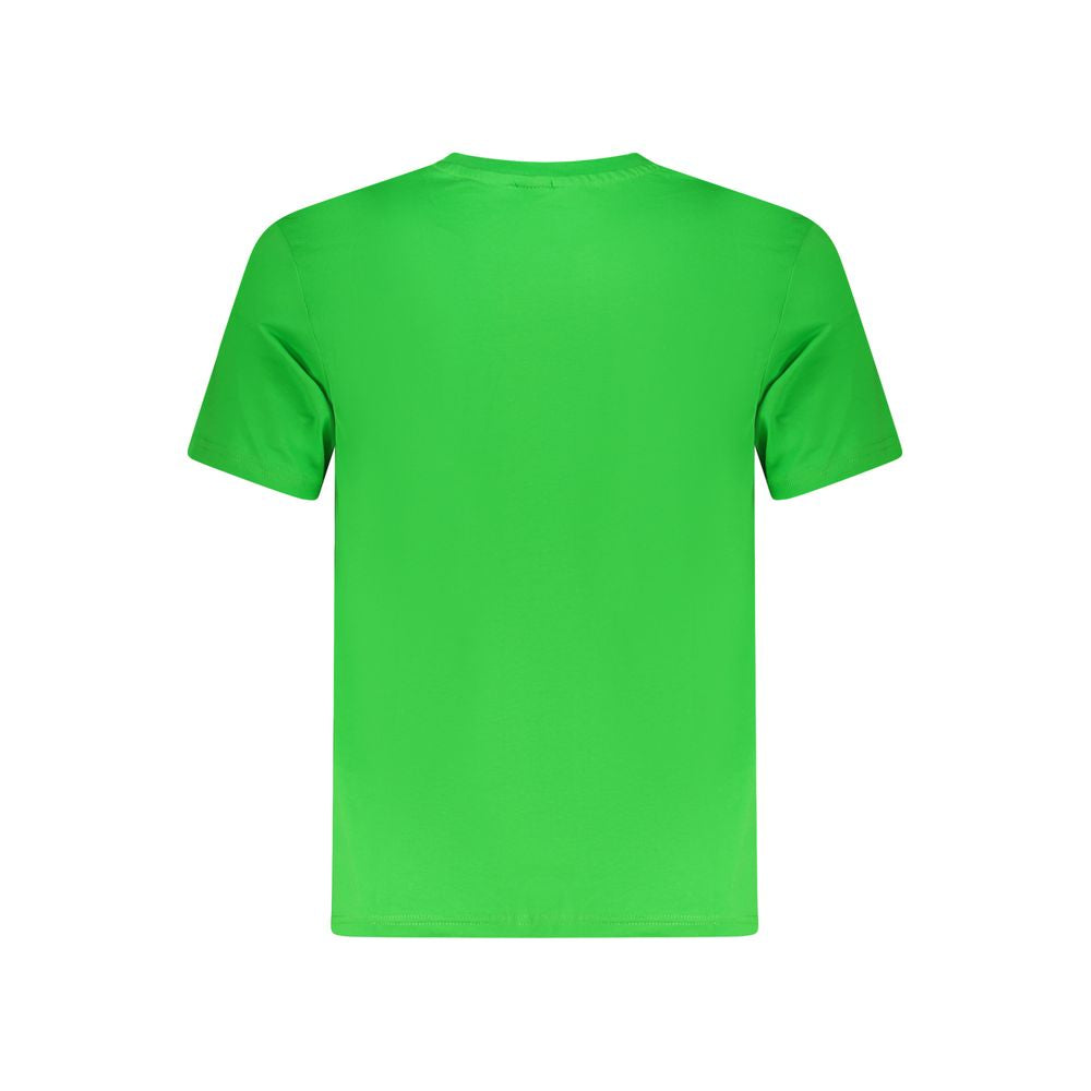 Green Cotton Men T-Shirt