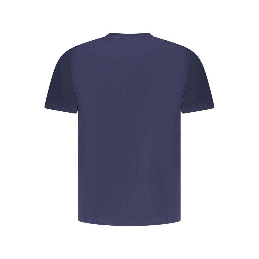 Blue Cotton Men T-Shirt