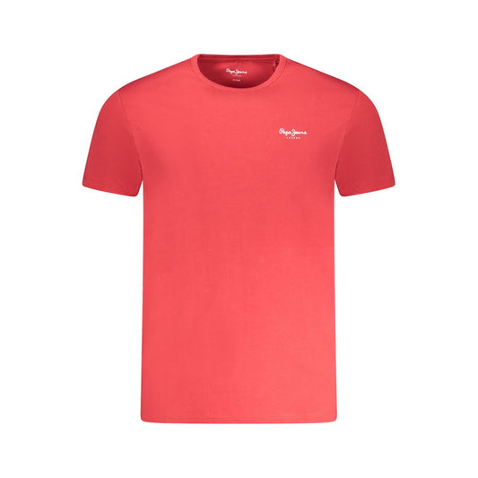 Red Cotton Men T-Shirt