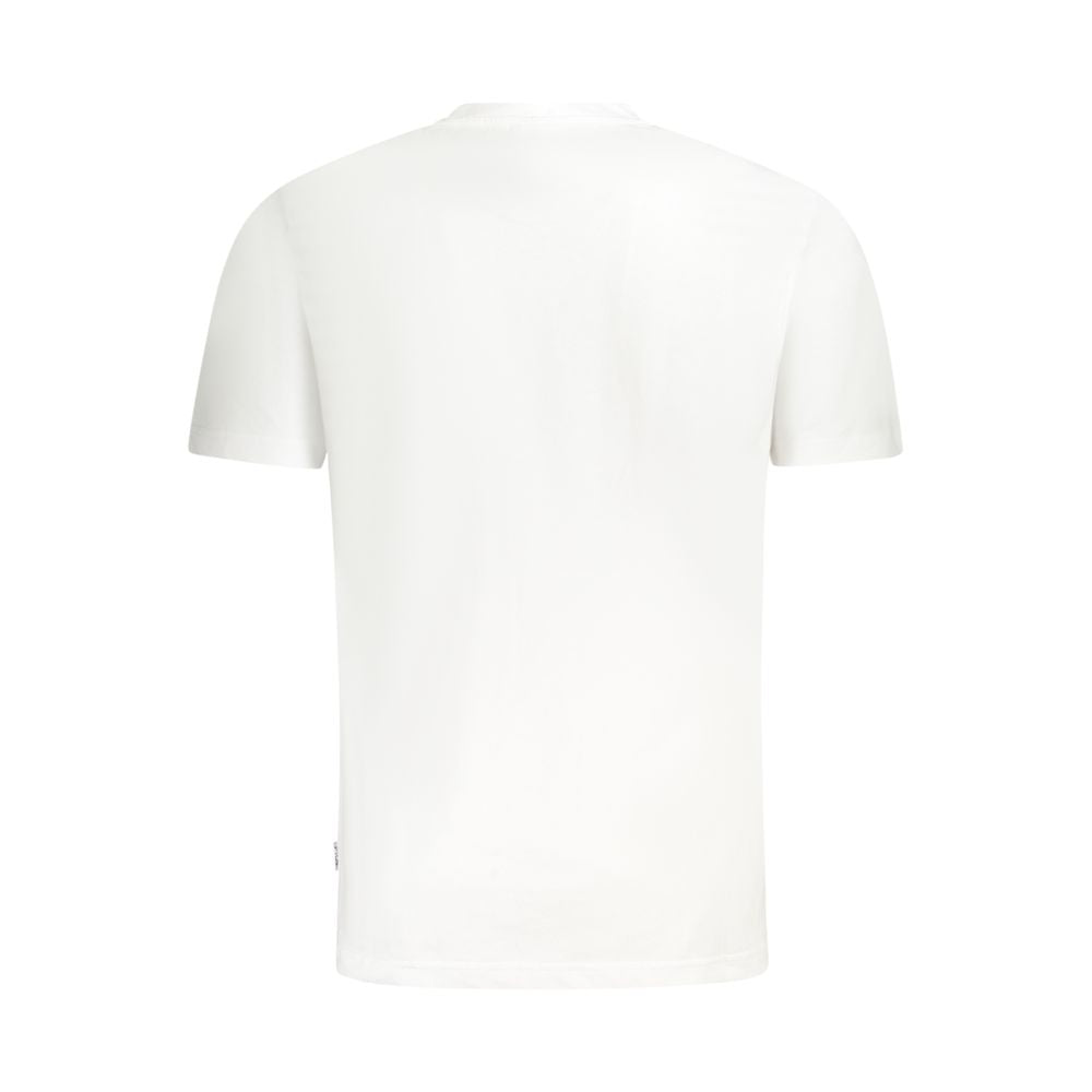 White Cotton Men T-Shirt