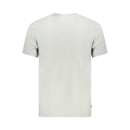 Gray Cotton Men T-Shirt