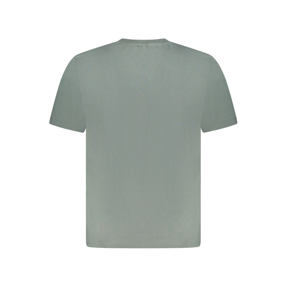 Green Cotton Men T-Shirt