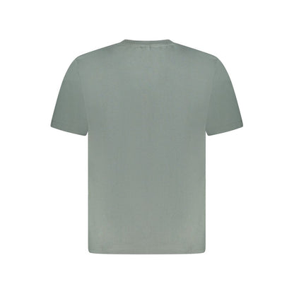 Green Cotton Men T-Shirt