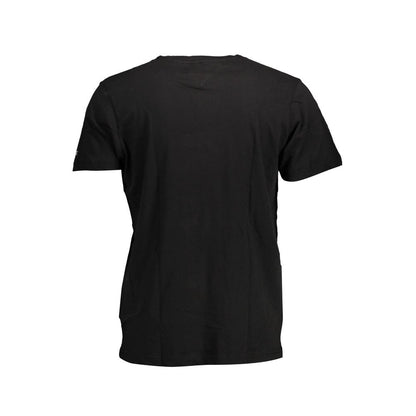 Black Cotton Men T-Shirt