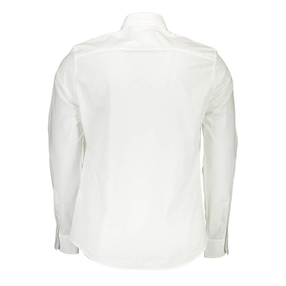 White Cotton Mens Shirt