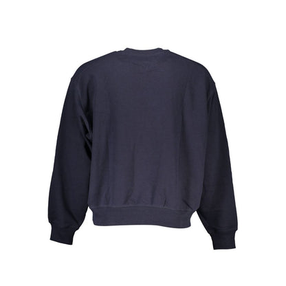 Blue Cotton Men Sweater