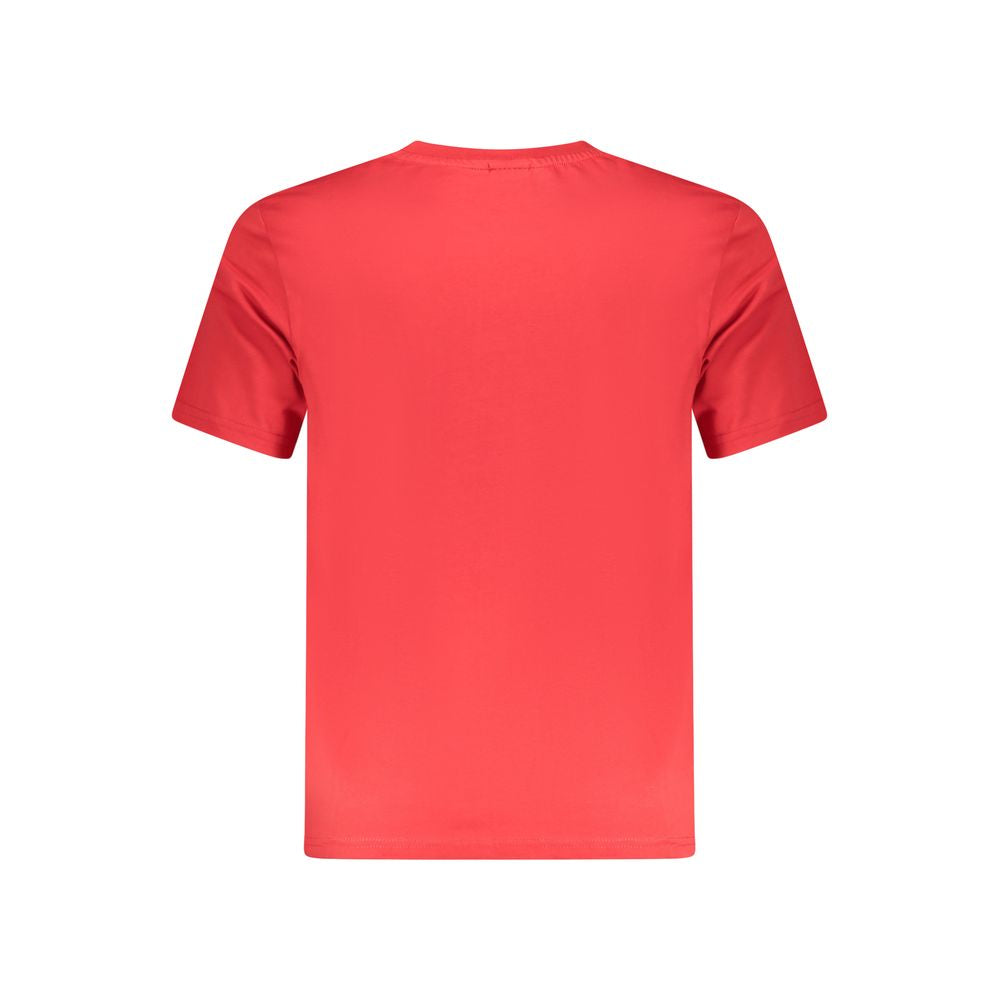 Red Cotton Men T-Shirt