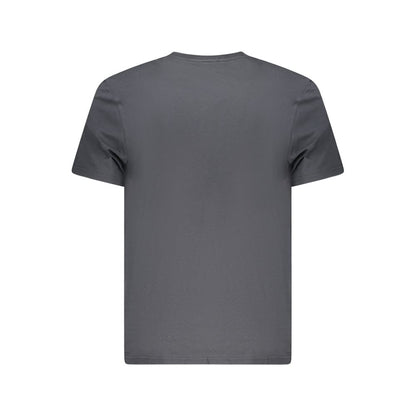 Black Cotton Men T-Shirt