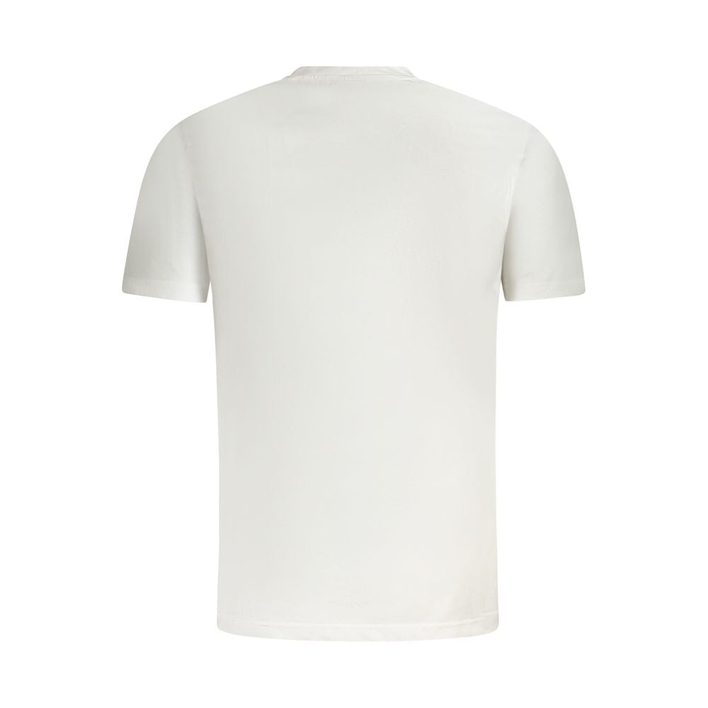 White Cotton Men T-Shirt