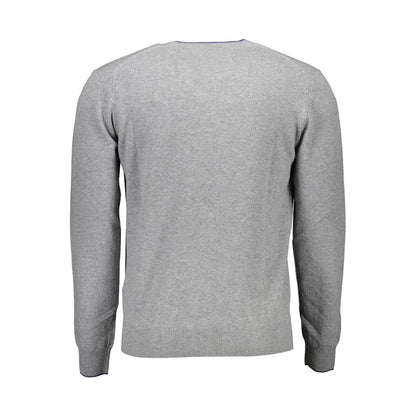 Gray Wool Men Sweater