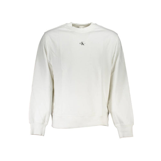 White Cotton Men Sweater