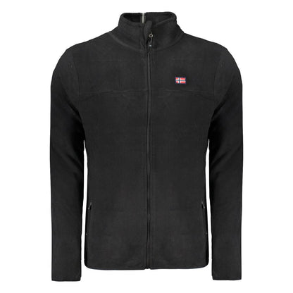 Black Polyester Men Sweater