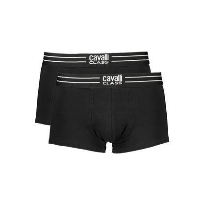 Black Cotton Men Boxer