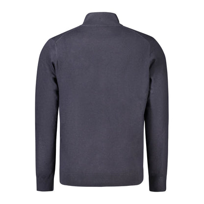 Blue Polyamide Men Sweater