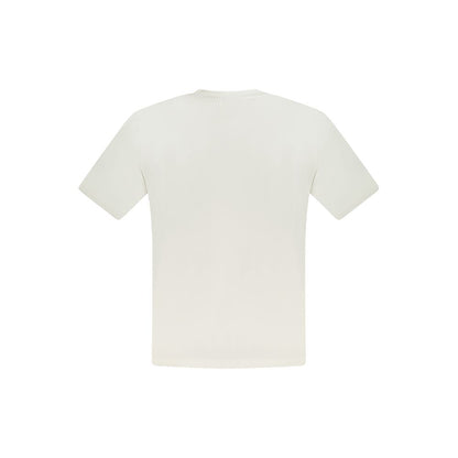 White Cotton Men T-Shirt