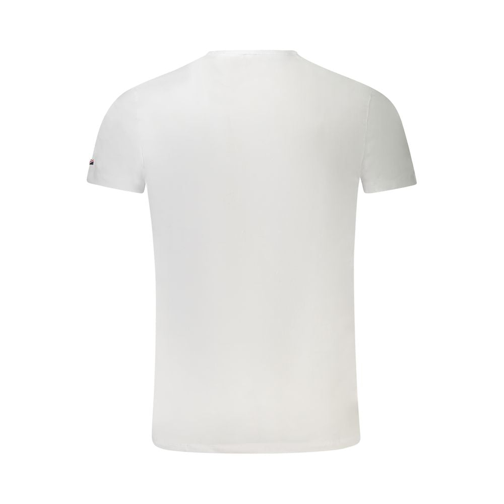 White Cotton Men T-Shirt