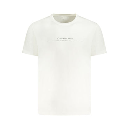 White Cotton Men T-Shirt