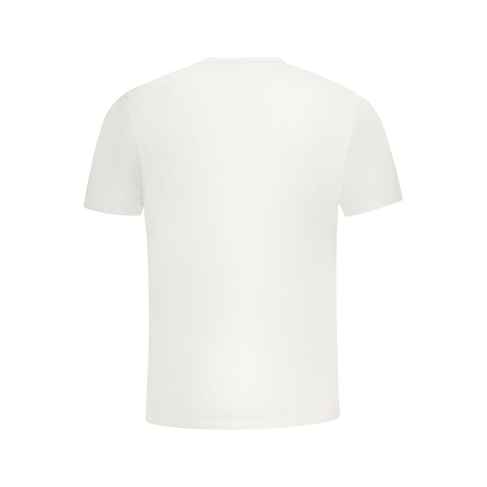 White Cotton Men T-Shirt