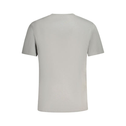 Gray Cotton Men T-Shirt