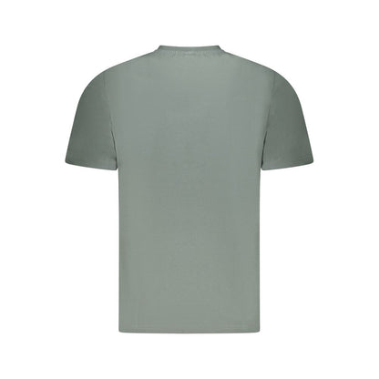 Green Cotton Men T-Shirt