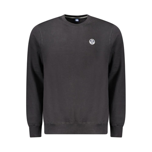 Black Cotton Men Sweater