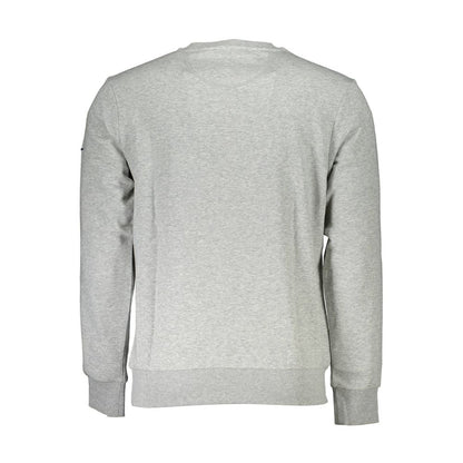 Gray Cotton Men Sweater