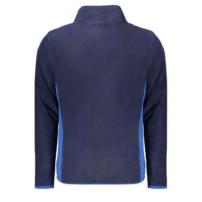 Blue Polyester Men Sweater