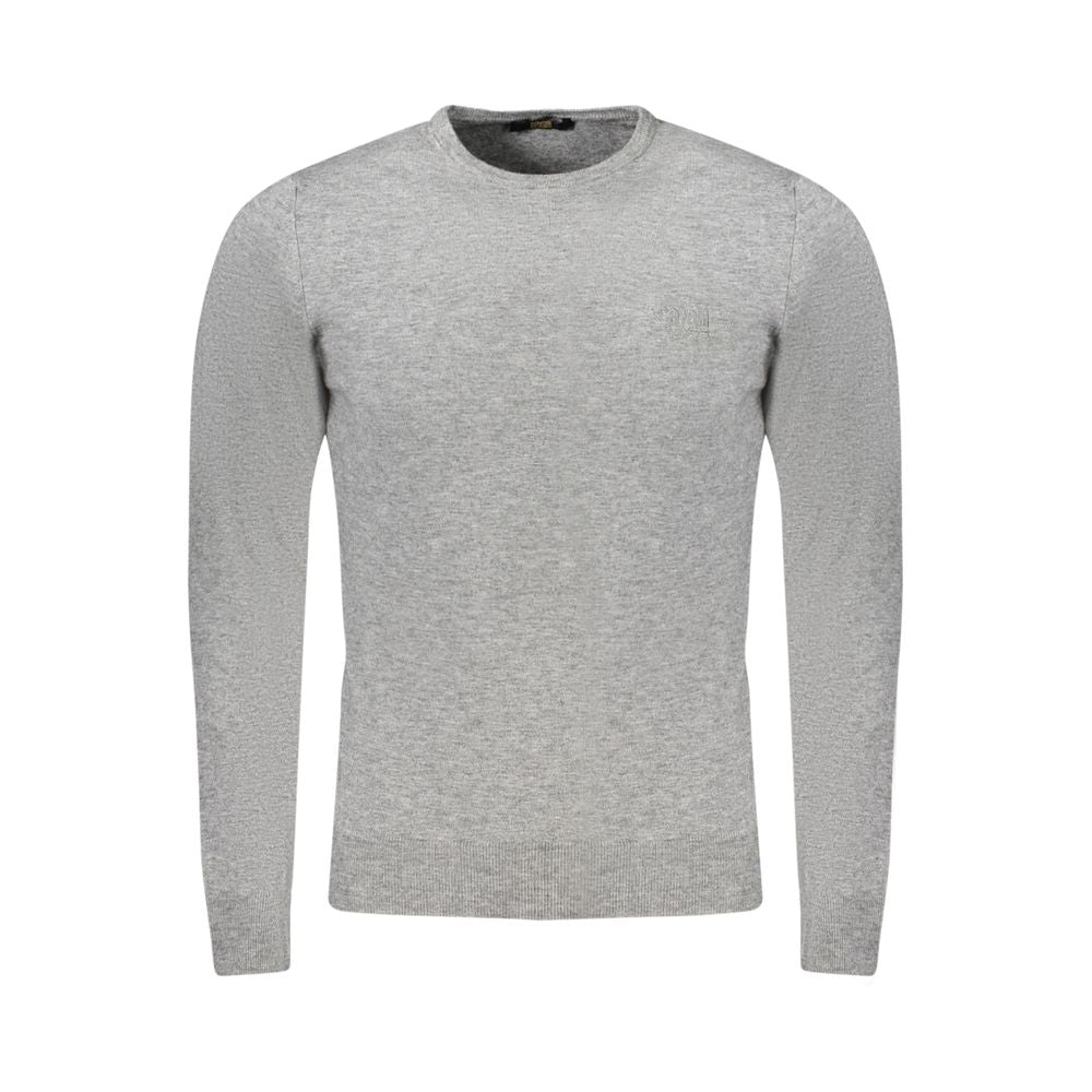 Gray Viscose Men Sweater