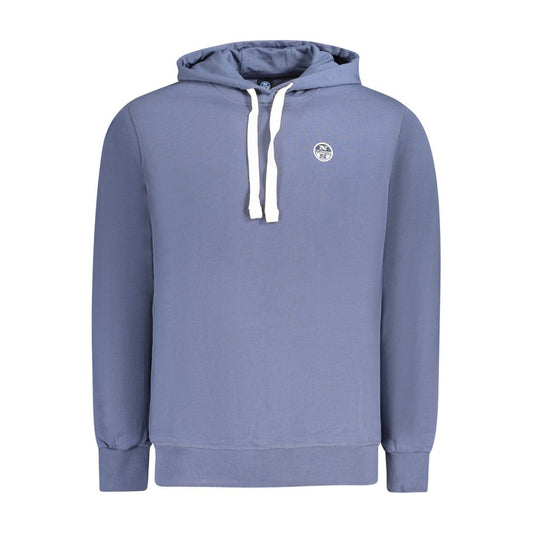 Blue Cotton Men Sweater