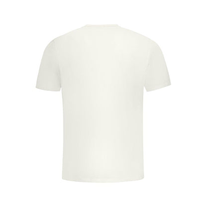 White Cotton Men T-Shirt