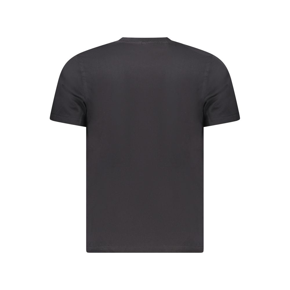 Black Cotton Men T-Shirt