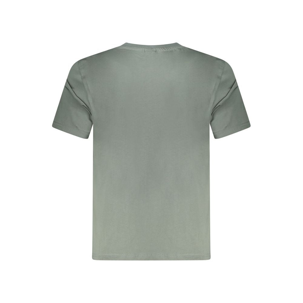 Green Cotton Men T-Shirt