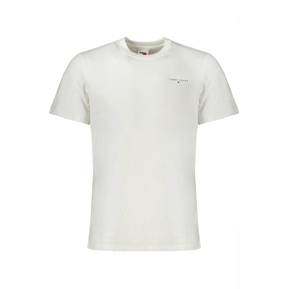 White Cotton Men T-Shirt