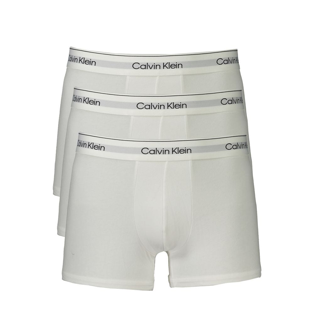 White Cotton Men Boxer