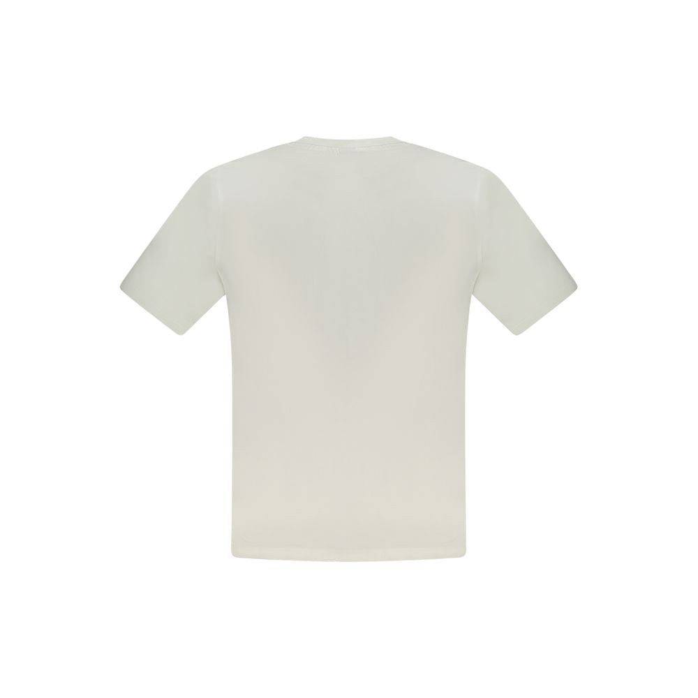 White Cotton Men T-Shirt