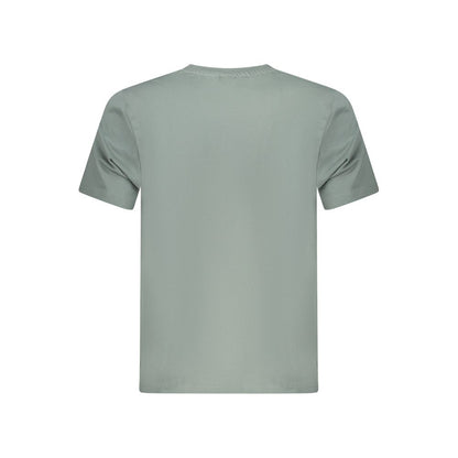 Green Cotton Men T-Shirt