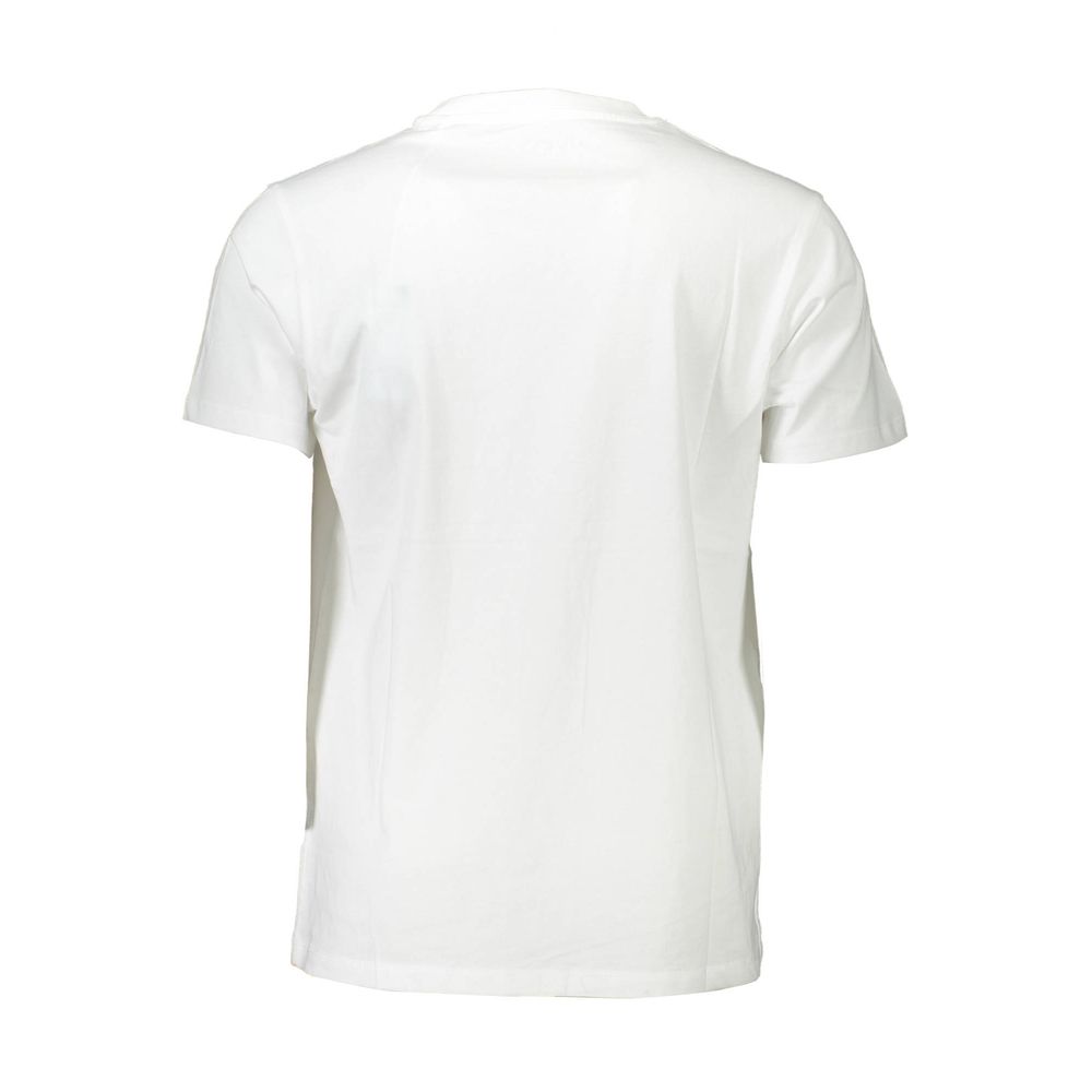 White Cotton Men T-Shirt