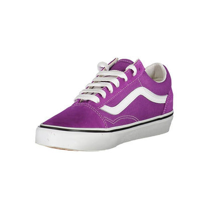 Purple Leather Women Sneaker