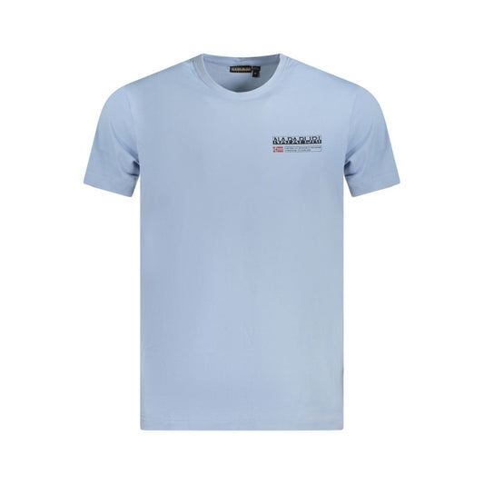 Light Blue Organic Cotton Men T-Shirt