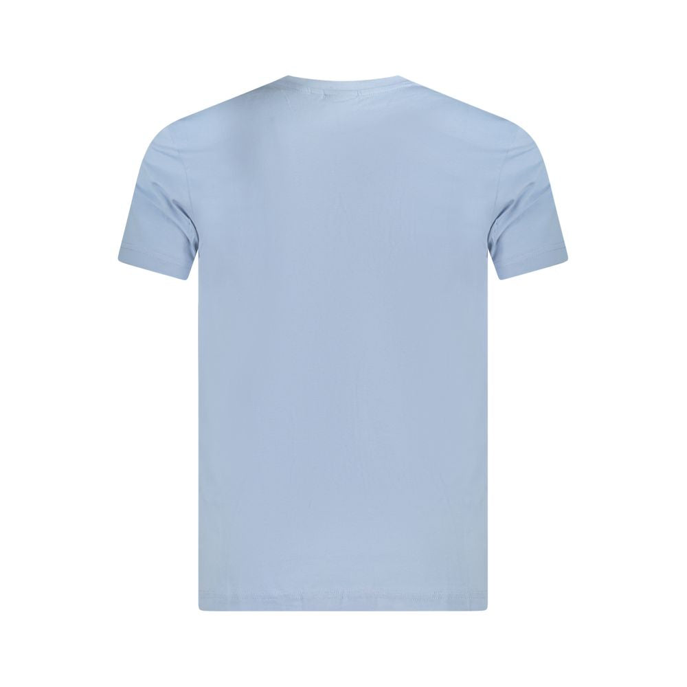 Light Blue Organic Cotton Men T-Shirt