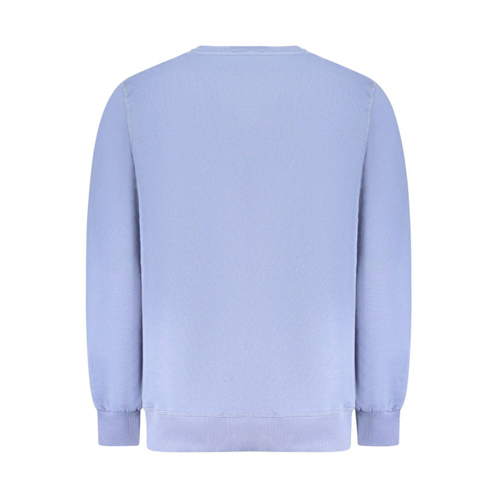 Blue Cotton Men Sweater