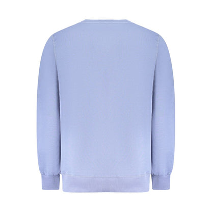 Blue Cotton Men Sweater