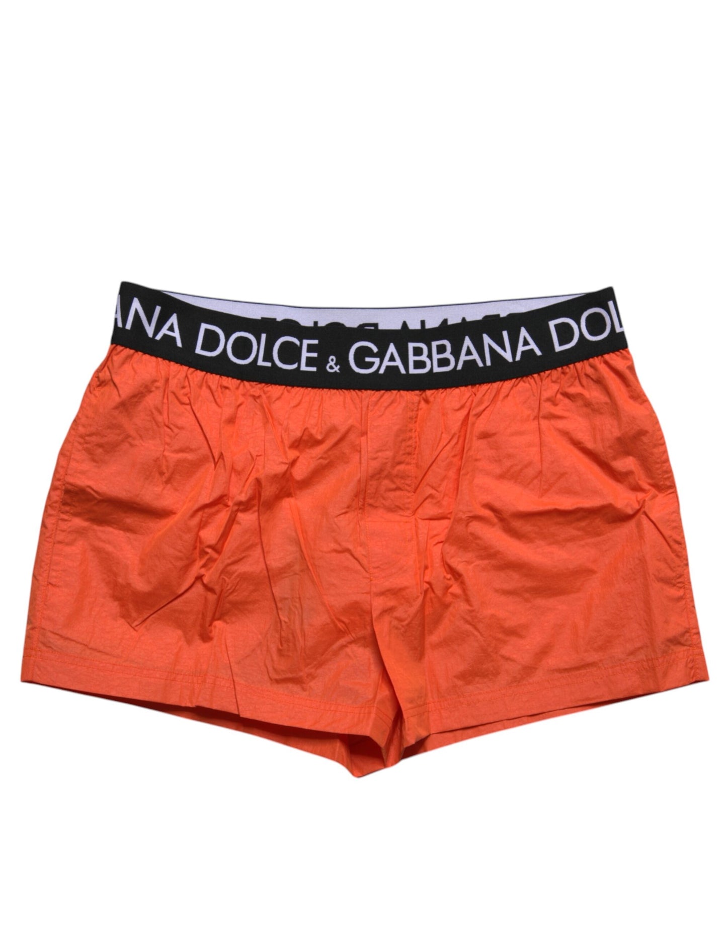 Orange Logo Beachwear Shorts Men 2Pc Swimwear