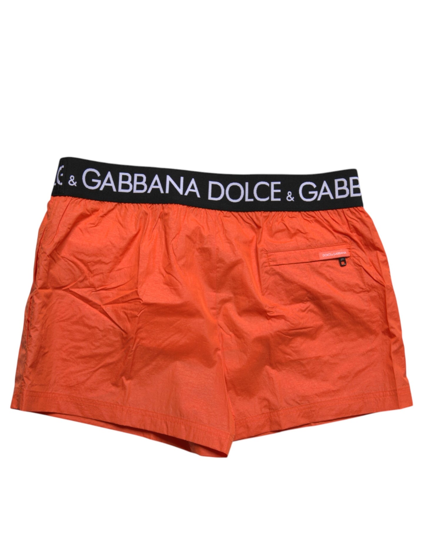 Orange Logo Beachwear Shorts Men 2Pc Swimwear