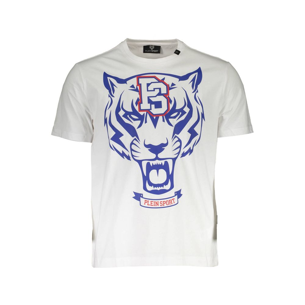 White Cotton Men T-Shirt