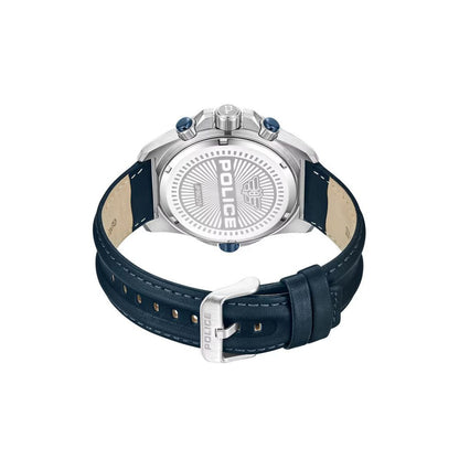 Blue Leather Leather Watch