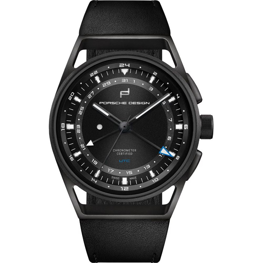 Black Leather Watch